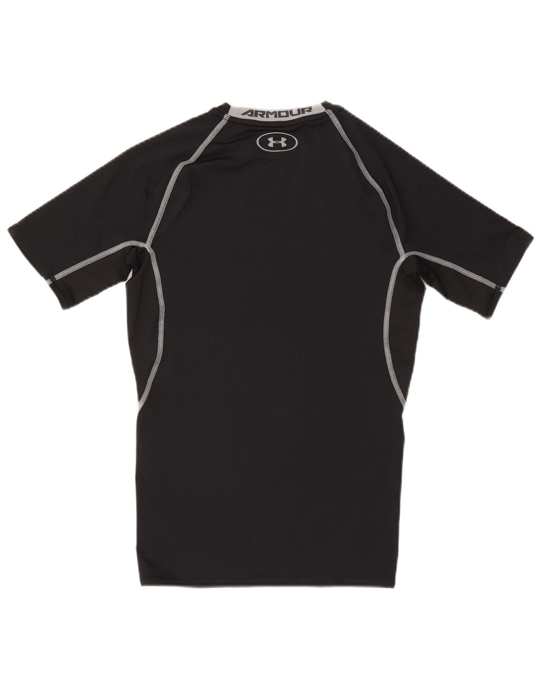 Under Armour Camiseta con gráfico Heat Gear para hombre, parte superior mediana de poliéster negro