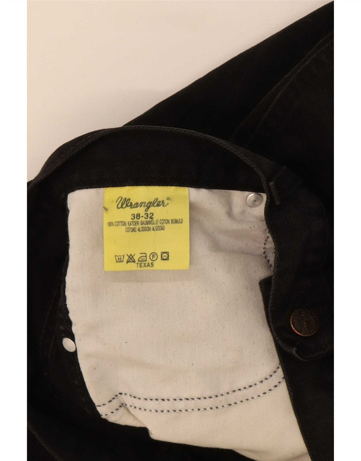 Wrangler Vaqueros rectos para hombre W38 L29 Algodón negro