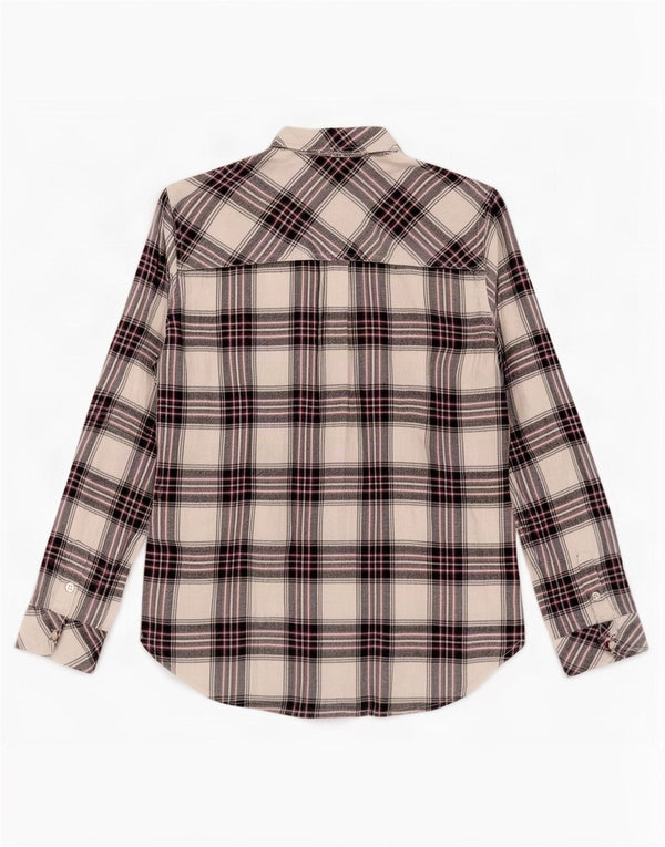 Tommy Hilfiger Camisa de Franela para Mujer UK 6 XS Viscosa a Cuadros Blanca