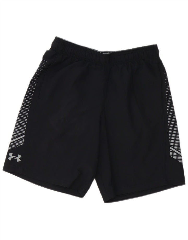 Under Armour Pantalones cortos deportivos para niños 11-12 años Grande Poliéster negro