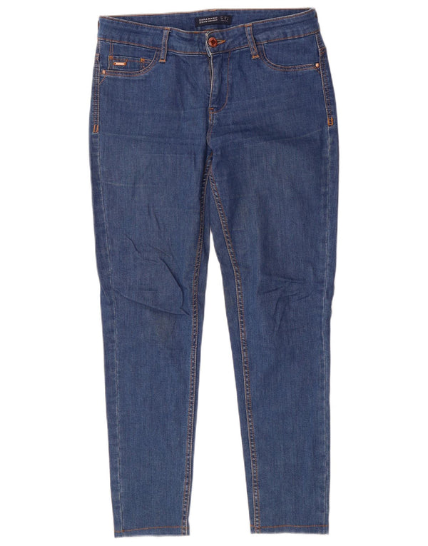 Zara Vaqueros pitillo para mujer EU 38 Small W28 L27 Azul