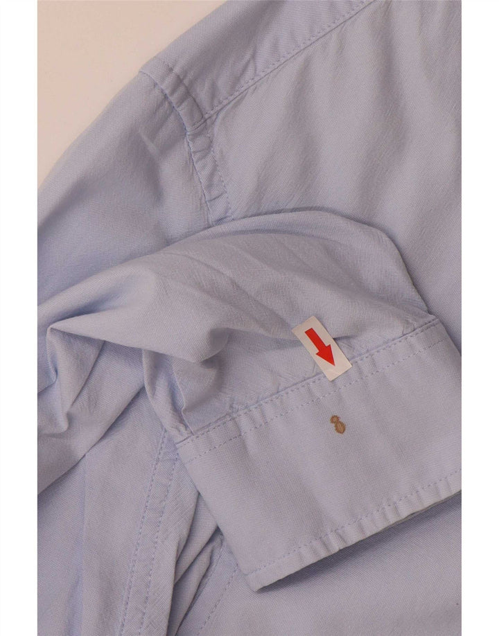 Tommy Hilfiger Camisa para hombre grande azul