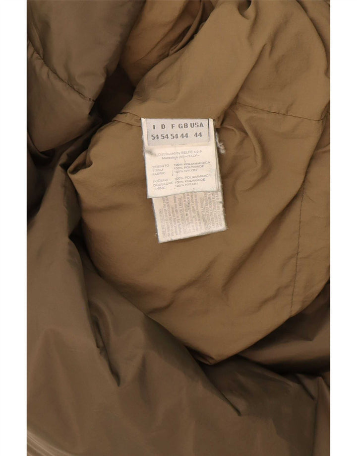 Belfe Chaqueta acolchada con capucha para hombre UK 44 2XL Poliamida caqui