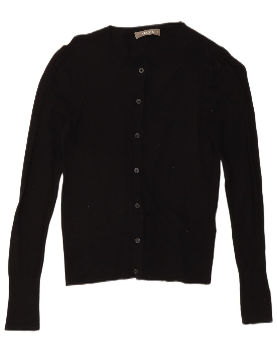 Oasis Suéter Cárdigan para Mujer UK 8 Small Algodón Negro