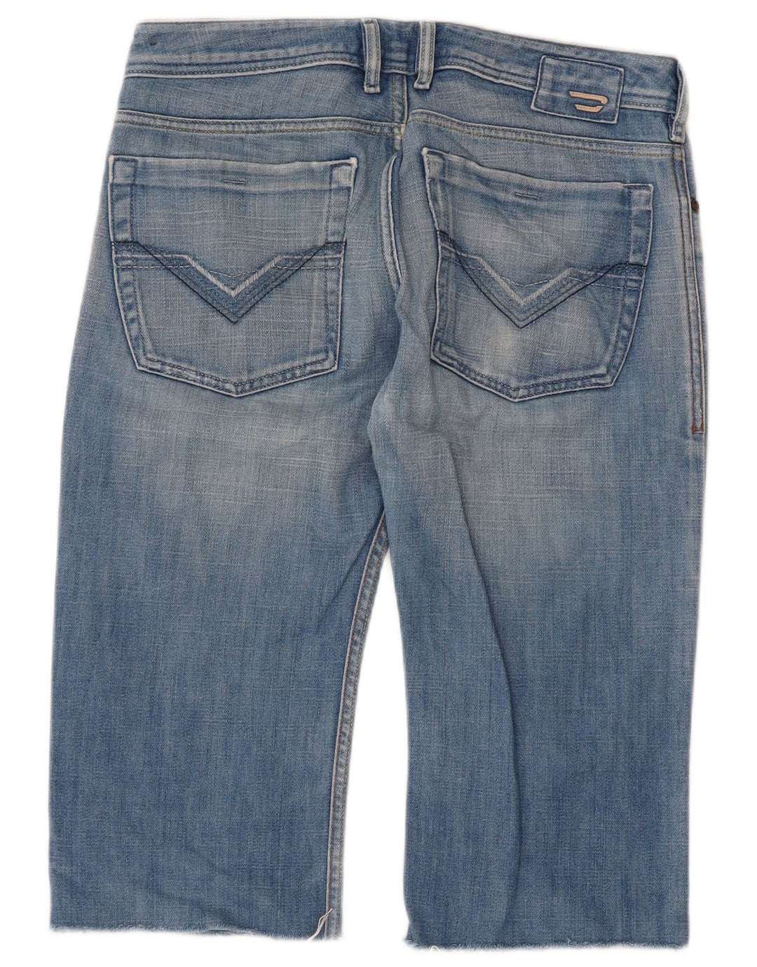 Pantalones Cortos De Mezclilla Diesel Hombre W30 Algodón Azul Medio
