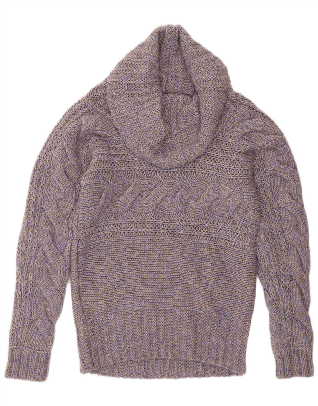 Esprit - Jersey con cuello vuelto para mujer, talla 40, lana morada mediana
