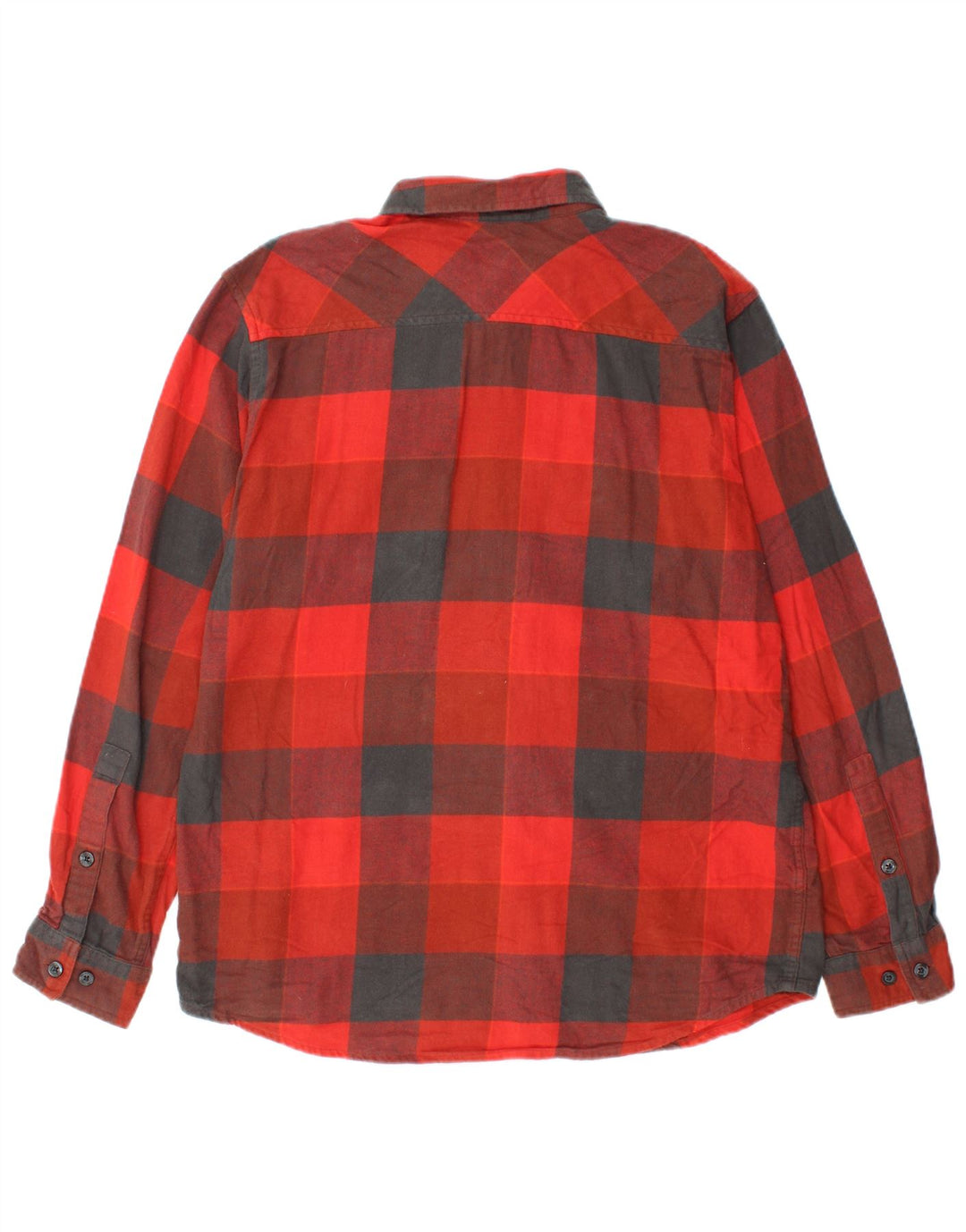 Columbia Camisa De Franela De Algodón A Cuadros Rojo Medio Para Hombre