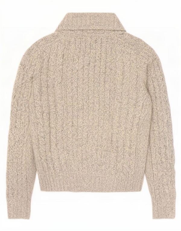 Gap Jersey con Cuello Chal para Hombre Acrílico Moteado Gris Pequeño