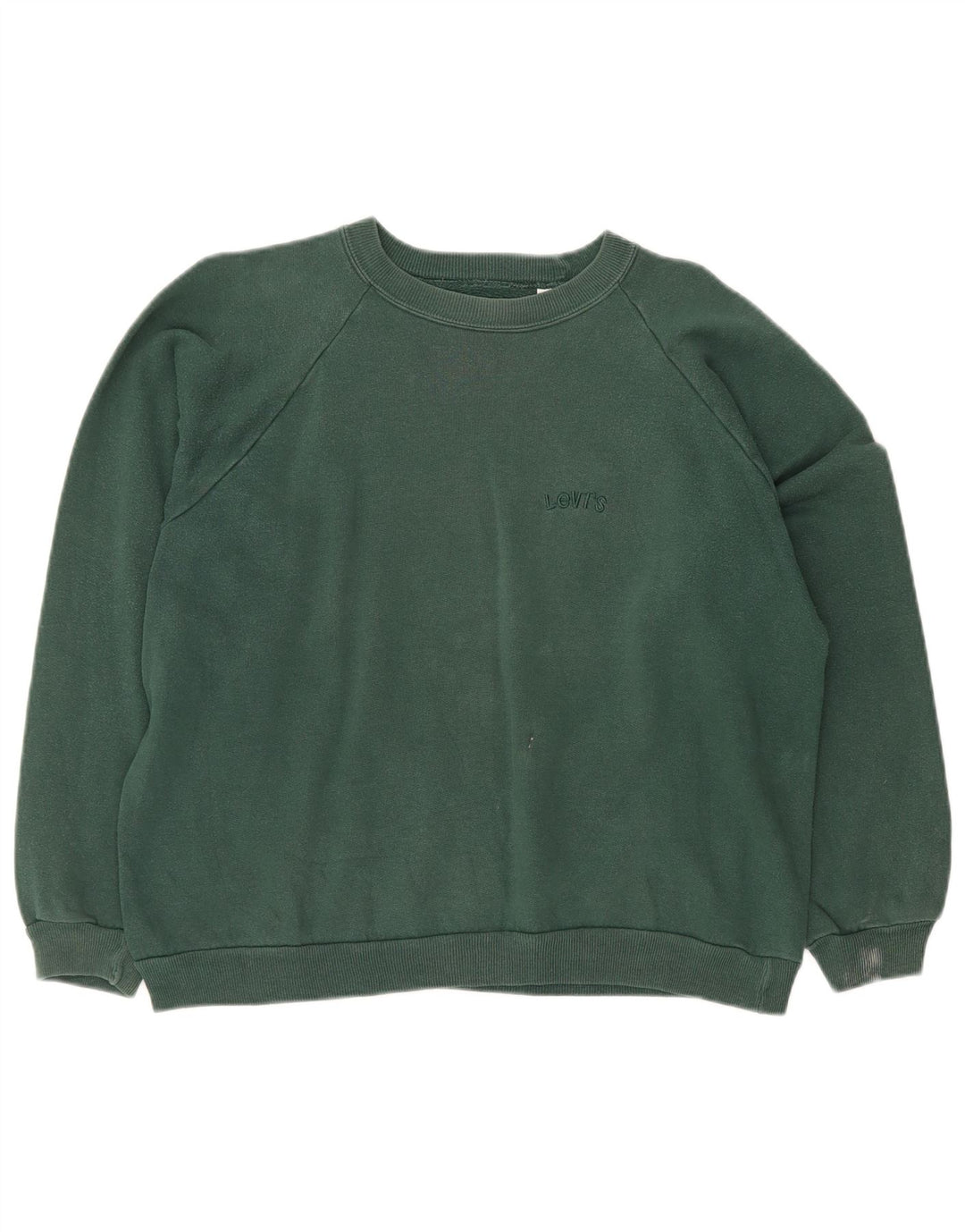 LEVI'S Sudadera holgada para mujer UK 44 Algodón verde medio