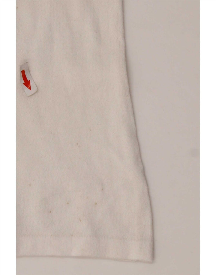 Benetton Top Mujer Manga Larga ES 44 Mediano Blanco