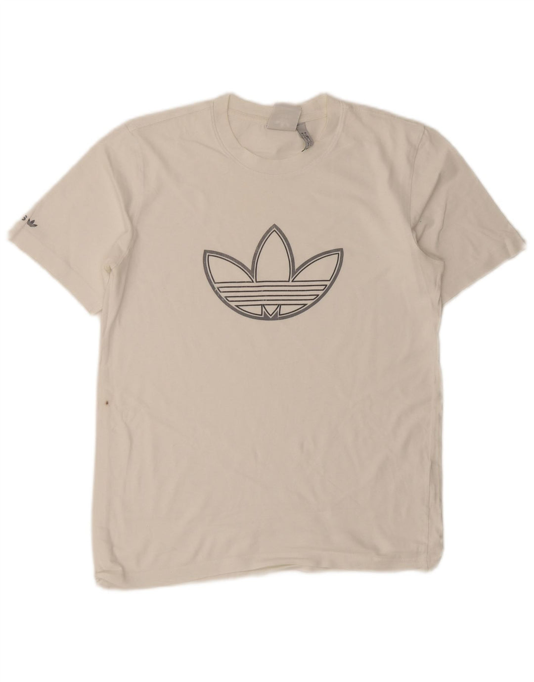 Adidas - Camiseta gráfica para hombre, talla pequeña, color blanco