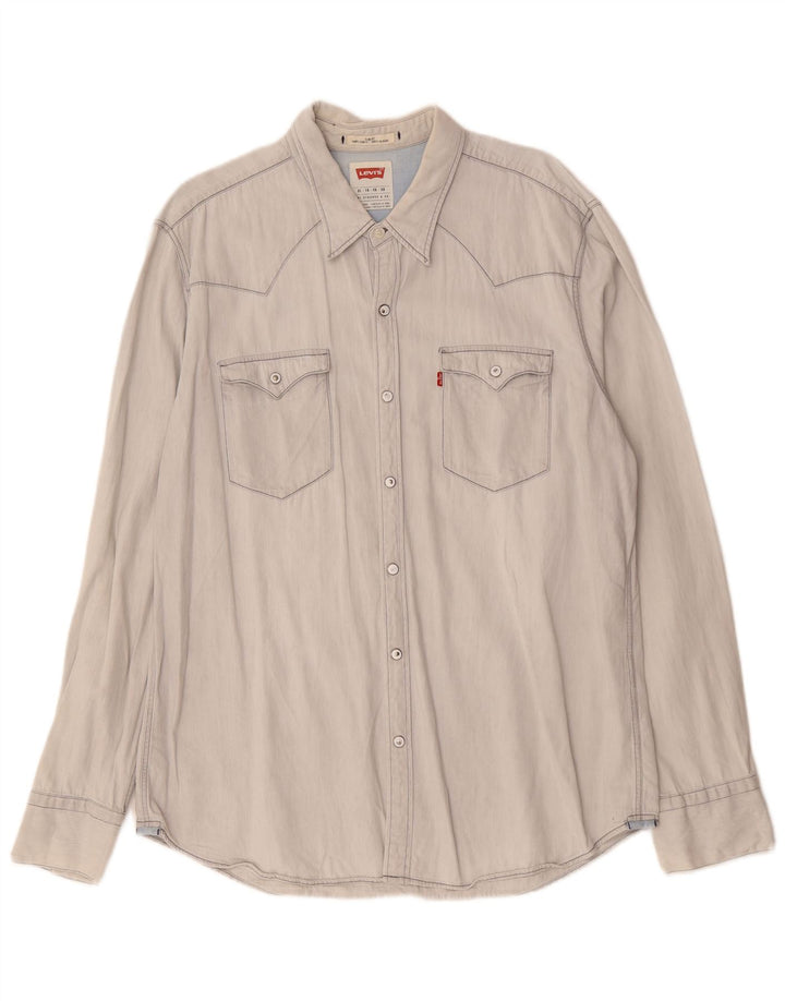 LEVI'S Camisa Slim Fit Hombre XL Algodón Azul