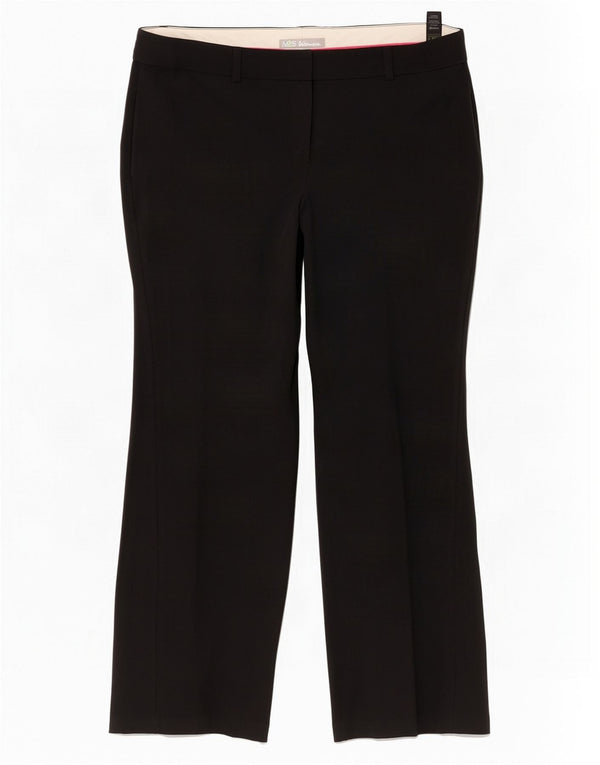 Marks & Spencer Pantalón Chino Bootcut para Mujer UK 40 Large W36 L27 Negro