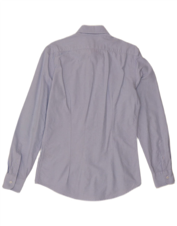 Camisa Reiss Slim Fit De Algodón Azul Pequeño |