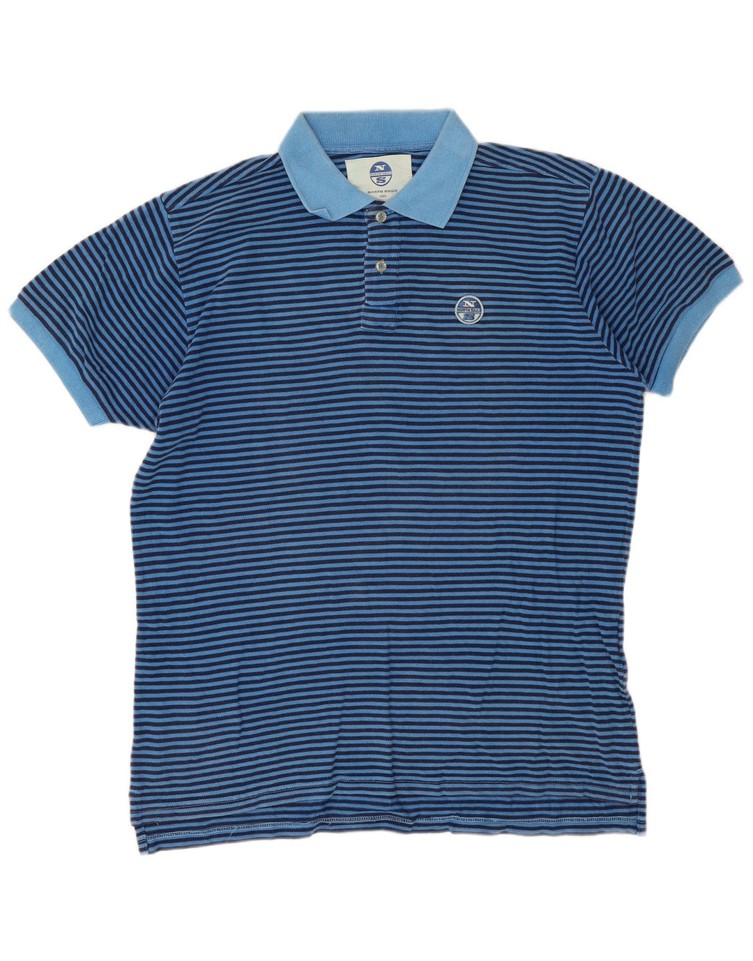 Polo North Sails Hombre De Algodón A Rayas Azul Grande