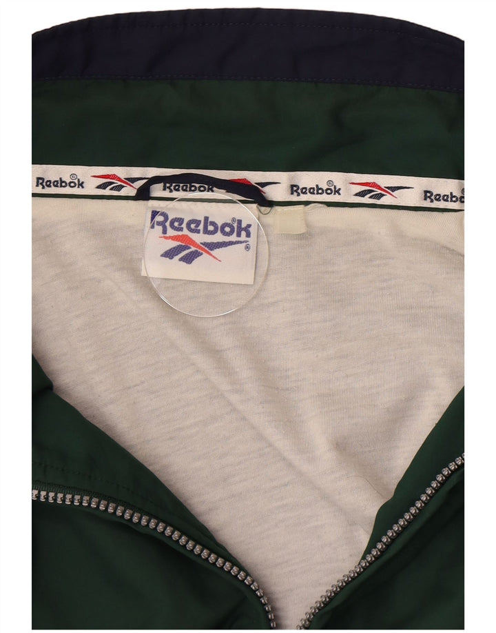 Reebok - Chaqueta de chándal gráfica para hombre, talla XL, color verde