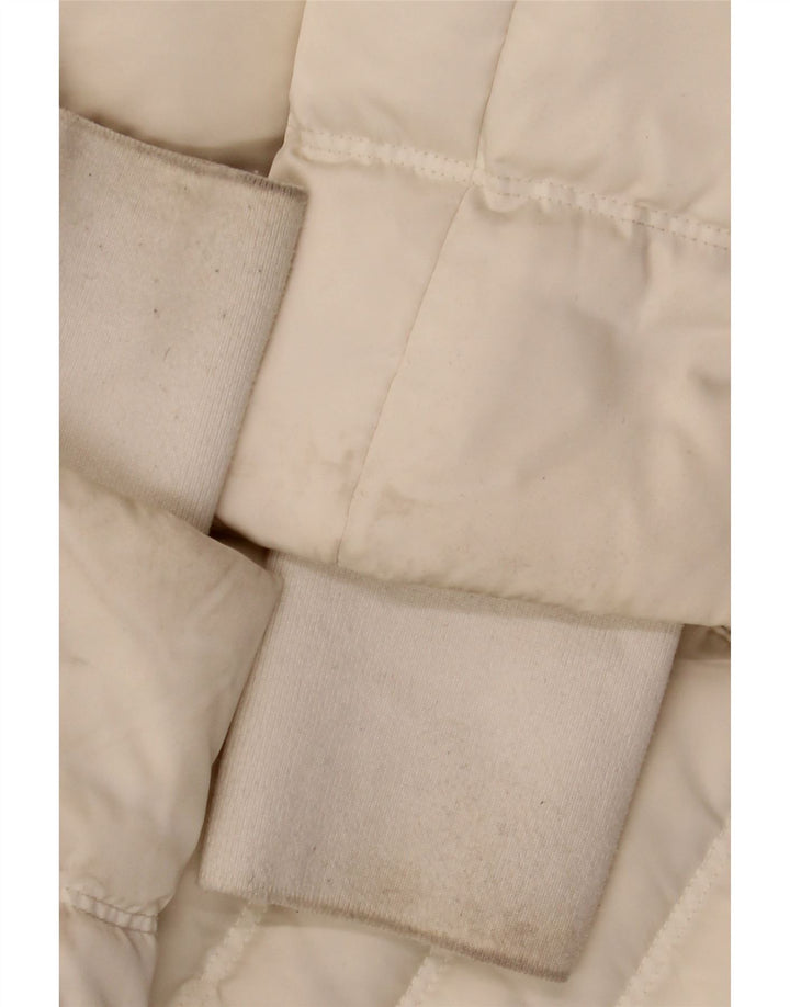 CALVIN KLEIN JEANS Chaqueta acolchada extragrande para mujer UK 10 Small Off White