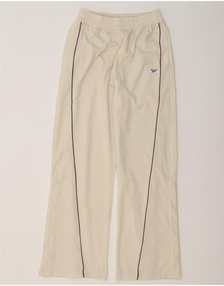 REEBOK Pantalones de chándal para mujer UK 10 Small Beige Poliéster