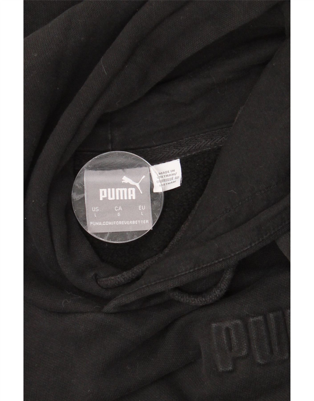 PUMA Jersey con capucha de gran tamaño para mujer Reino Unido 46 Grande Negro