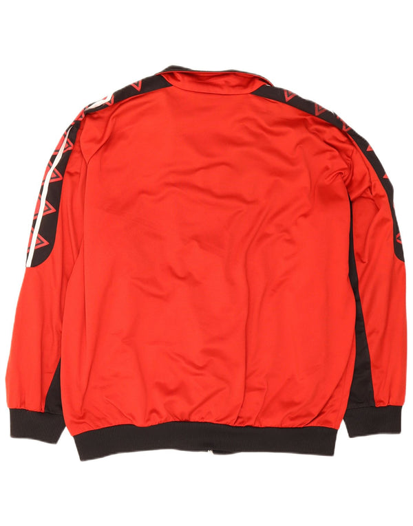 Reebok - Chaqueta de chándal con gráfico para hombre, color rojo, talla grande