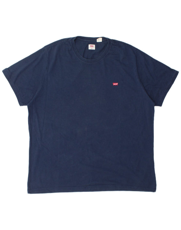 LEVI'S Camiseta Hombre Top 2XL Azul Marino Algodón