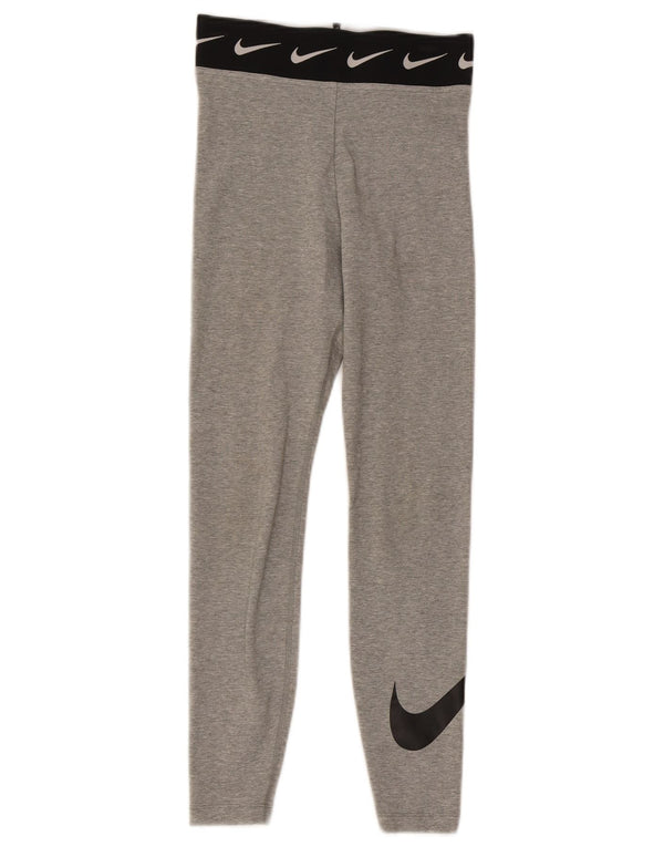 Nike Leggings gráficos para mujer UK 4 XS Gris Colorblock Algodón