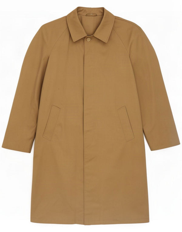Gabardina vintage para hombre IT 50 algodón beige grande