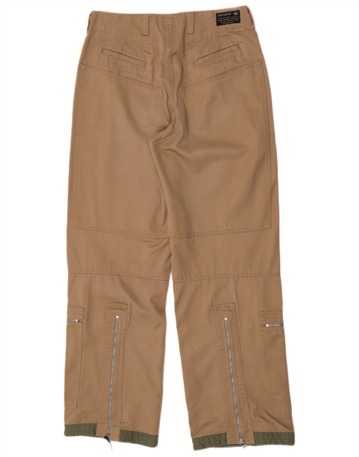 Dockers Pantalones Cargo Rectos Caquis Para Hombre W34 L34 Poliéster Beige