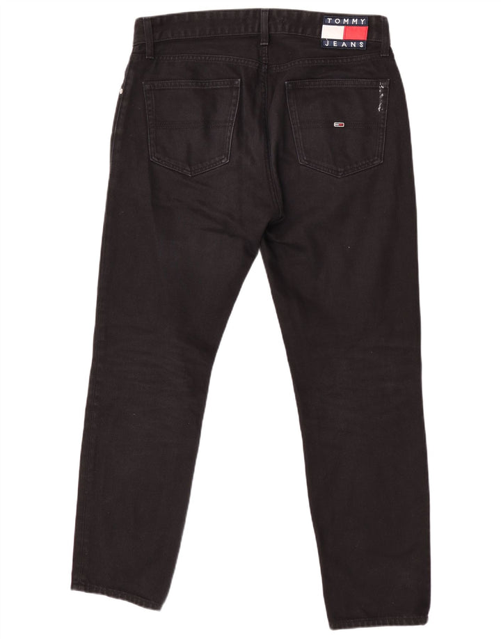 Tommy Hilfiger Vaqueros rectos regulares Ryan para hombre W32 L29 Algodón negro