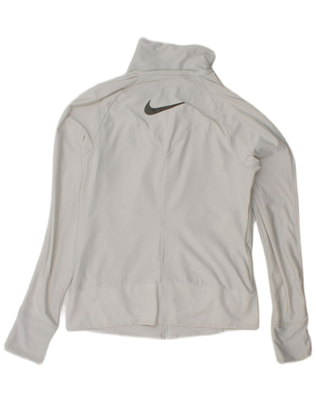 Nike Mujer Dri Fit Chándal Top Chaqueta Reino Unido 14/16 Grande Blanco