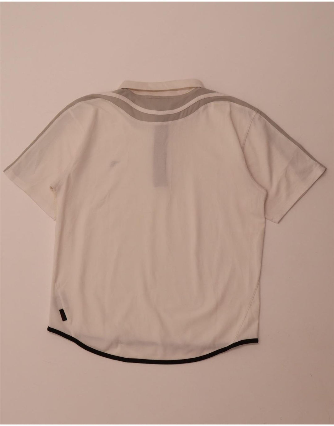 Diadora Polo Hombre Grande Blanco Colorblock Poliéster