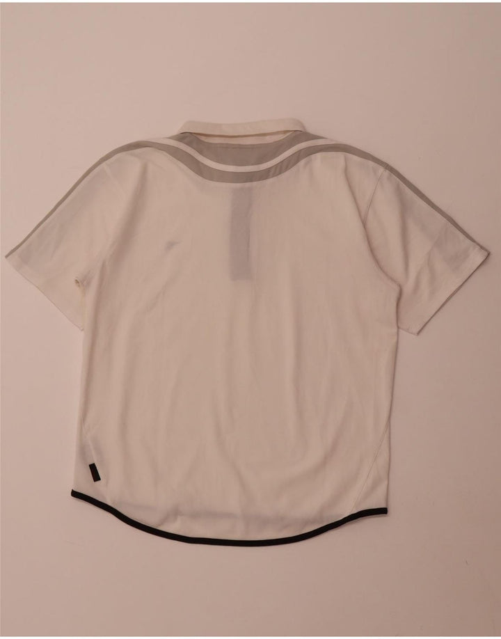 Diadora Polo Hombre Grande Blanco Colorblock Poliéster
