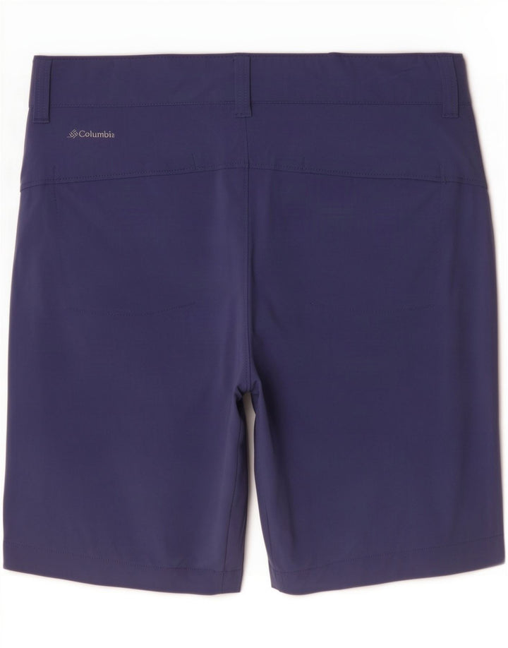 Columbia Pantalones cortos cargo para mujer US 6 Medium W30 Nylon azul marino