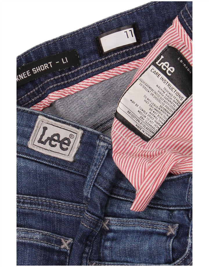 LEE Pantalones cortos de mezclilla para mujer US 11 Grande W30 Algodón azul