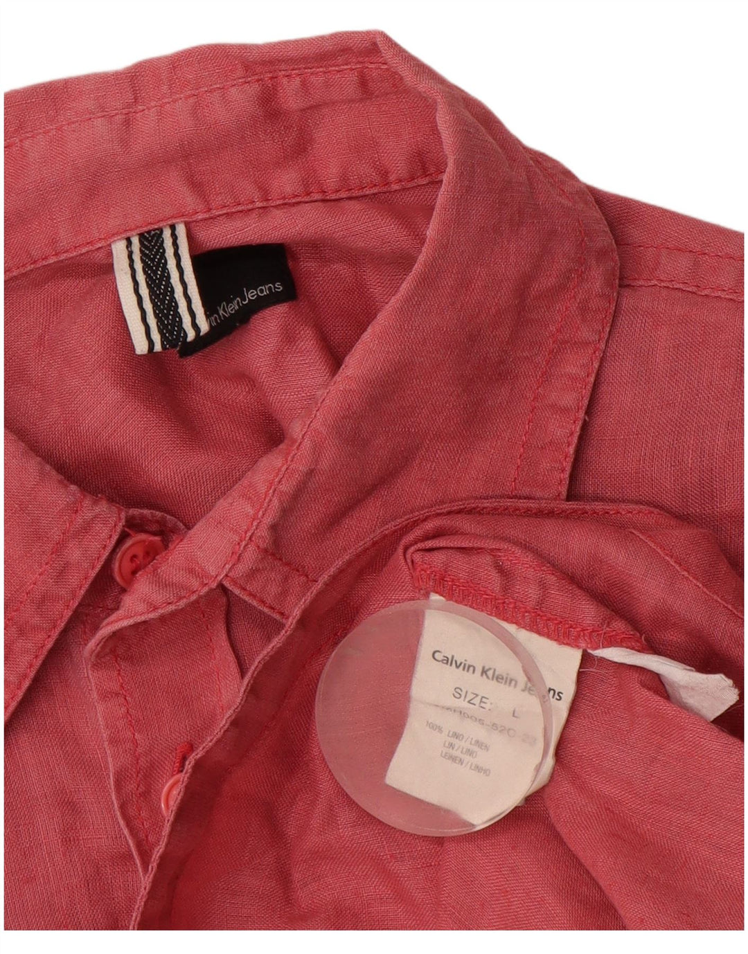 CALVIN KLEIN JEANS Camisa para hombre Grande Rojo