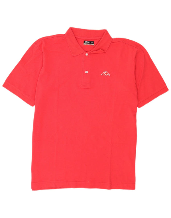 Kappa Polo Hombre Grande Rojo Algodón