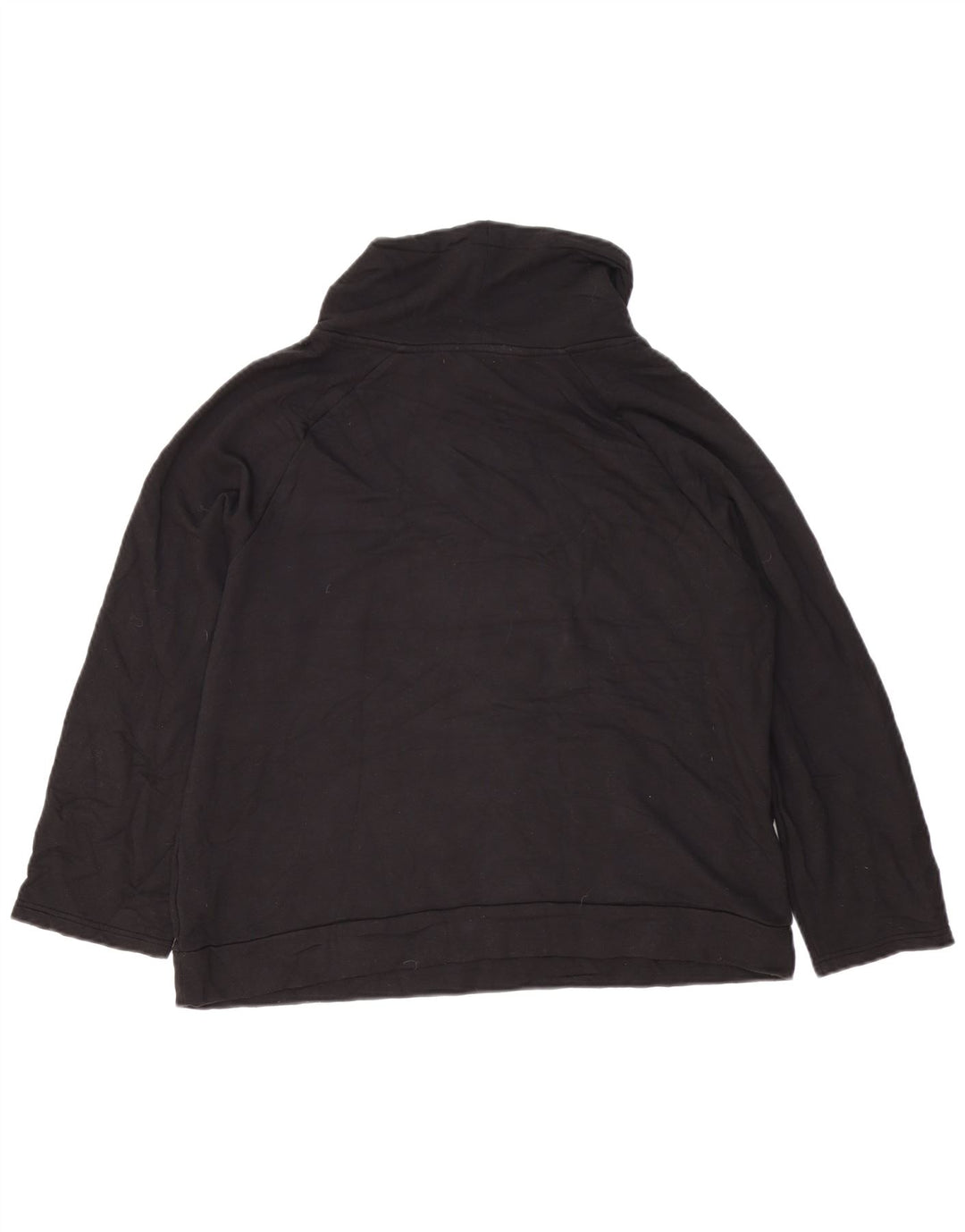 Fat Face - Sudadera extragrande con cuello vuelto para mujer, talla 40, color negro