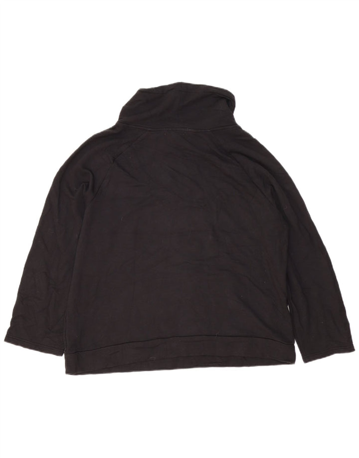 Fat Face - Sudadera extragrande con cuello vuelto para mujer, talla 40, color negro