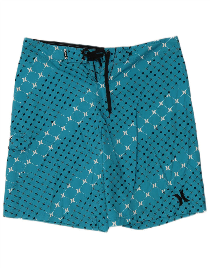 Hurley Bañador Hombre XL Azul Geométrico Poliéster