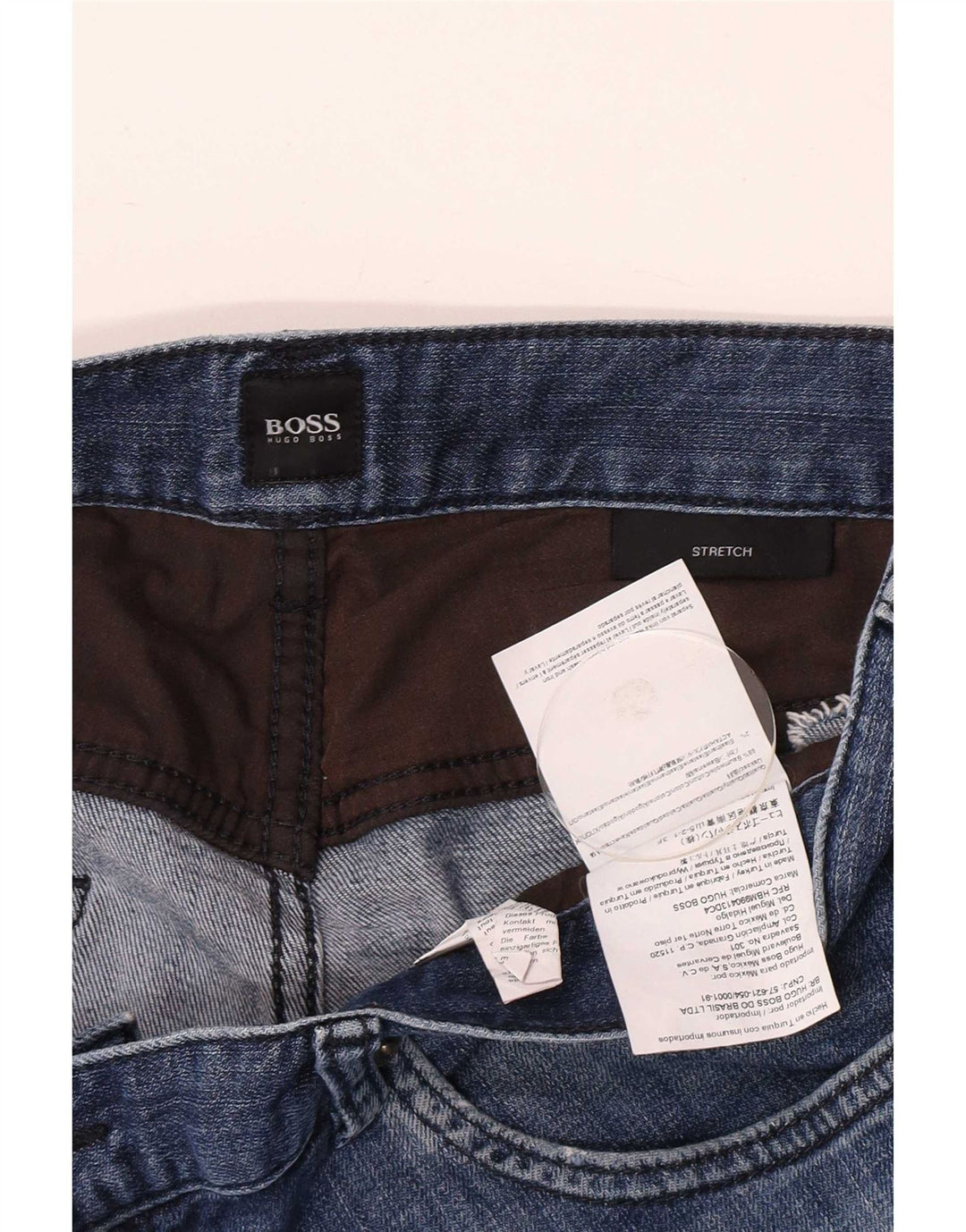 Vaqueros Hugo Boss Hombre Stretch Slim W34 L32 Algodón Azul