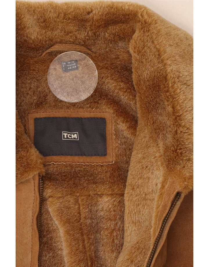 TCM Chaqueta de gamuza para mujer Reino Unido 40/18 Grande Cuero marrón