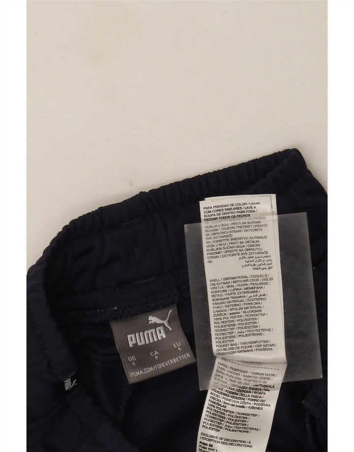 Puma Pantalones De Chándal Para Hombre Joggers Small Azul Marino Colorblock Poliéster