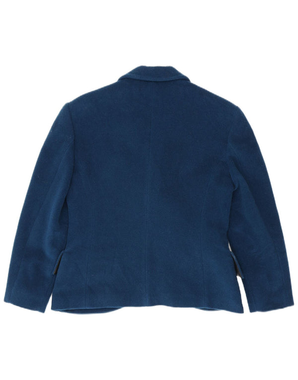 Vintage mujer chaqueta blazer de doble pecho IT 46 azul marino grande