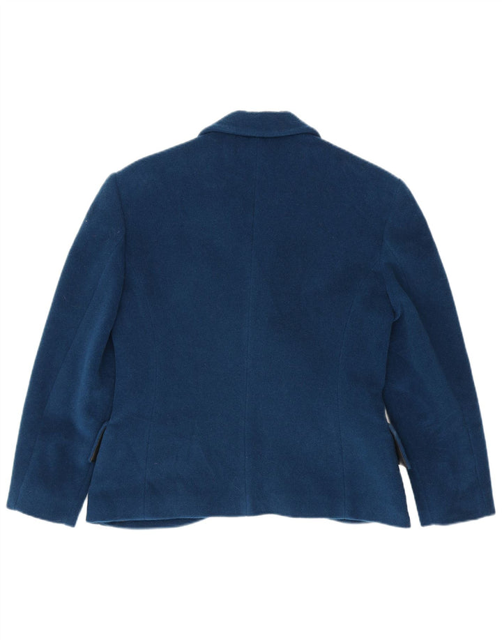 Vintage mujer chaqueta blazer de doble pecho IT 46 azul marino grande