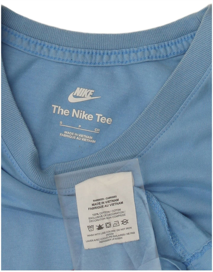 Nike - Camiseta gráfica para hombre, talla pequeña, algodón azul