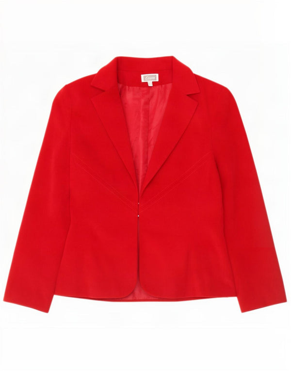 Chaqueta tipo blazer para mujer Etam UK 12 Medium Red Poliéster