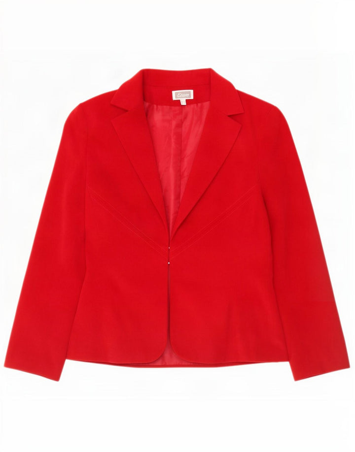 Chaqueta tipo blazer para mujer Etam UK 12 Medium Red Poliéster