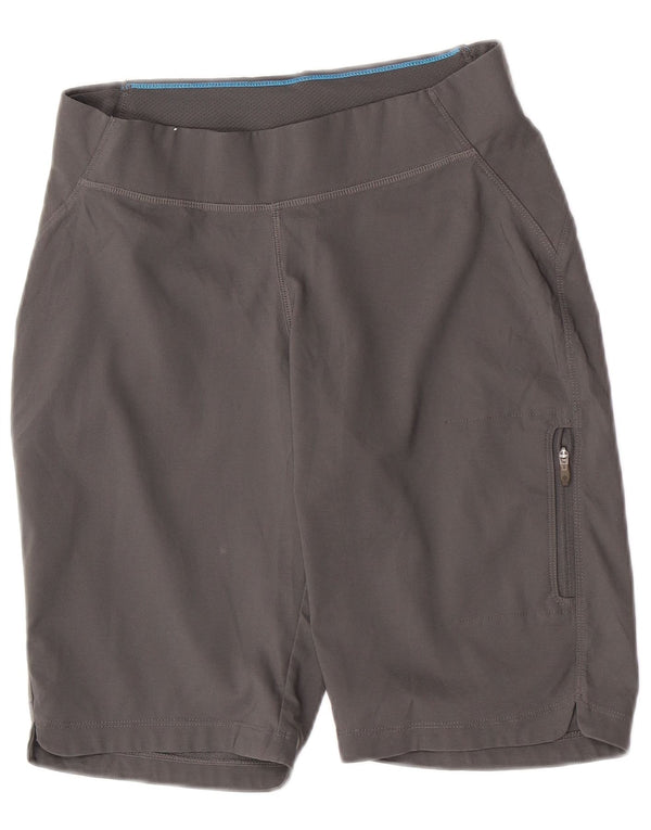 Columbia Pantalones cortos deportivos Omni-Shield para mujer UK 8 Small Gris Poliéster