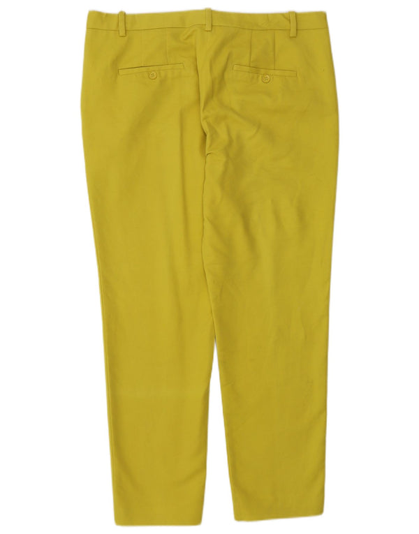 Zara Mujer Pantalones Cortos Slim EU 40 Medium W30 L26 Algodón Amarillo
