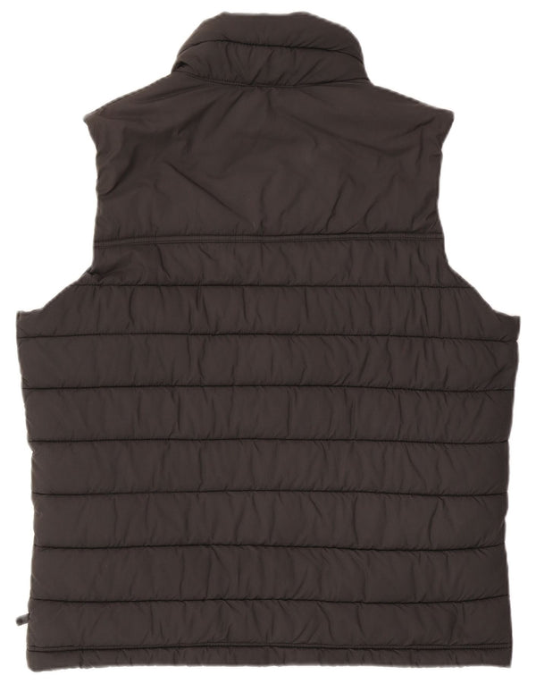 HOLLISTER Chaleco acolchado para hombre UK 42 XL Poliéster gris